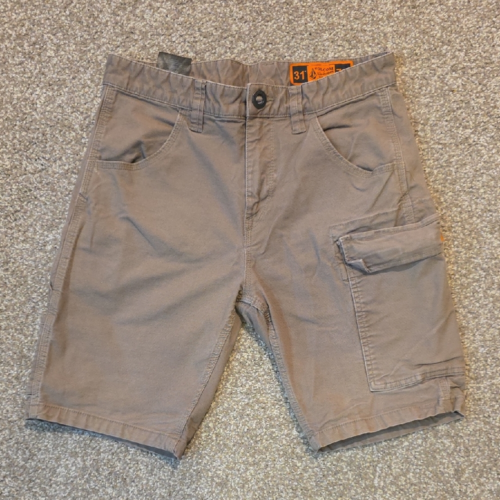 Volcom Tan Cargo Shorts for Men